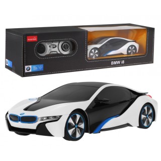 BMW i8 biele RASTAR model 1:24 Diaľkovo ovládané auto + ovládač 2,4 GHz