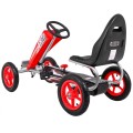Motokára Full Ahead AIR na pedále pre deti 3+ Červená + Regulácia sedadla + Nafukovacie kolesá + Ručná brzda