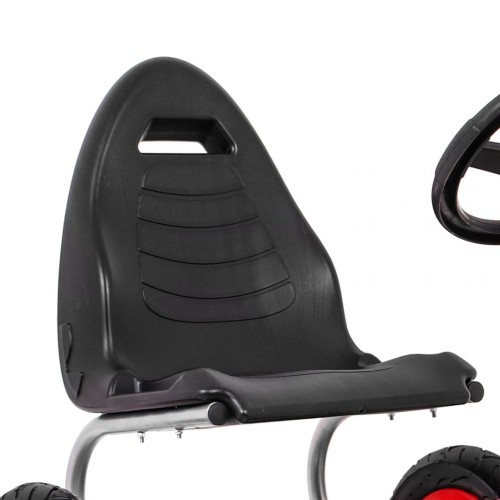 Motokára Full Ahead AIR na pedále pre deti 3+ Červená + Regulácia sedadla + Nafukovacie kolesá + Ručná brzda