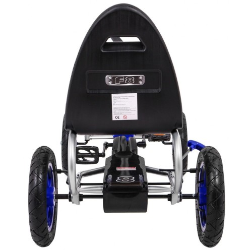 Motokára Full Ahead AIR na pedále pre deti 3+ Modra + Regulácia sedadla + Nafukovacie kolesá + Ručná brzda