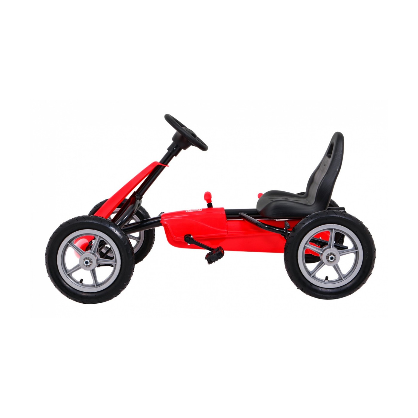 Motokára STAR na pedále pre deti 3+ Červená + Regulácia sedadla + Nafukovacie kolesá