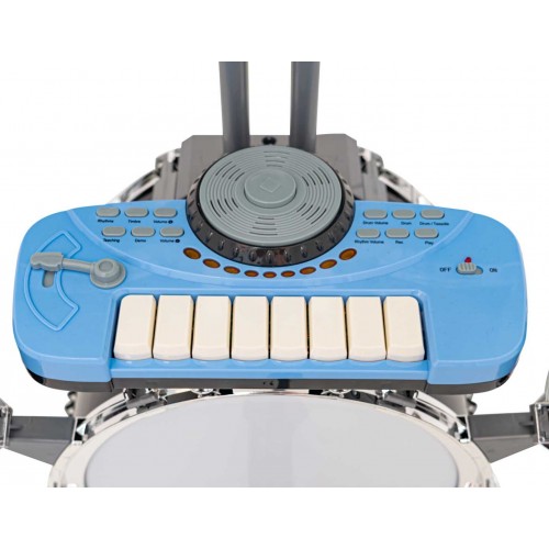 Obrovská súprava bicích s klávesnicou v čiernej farbe