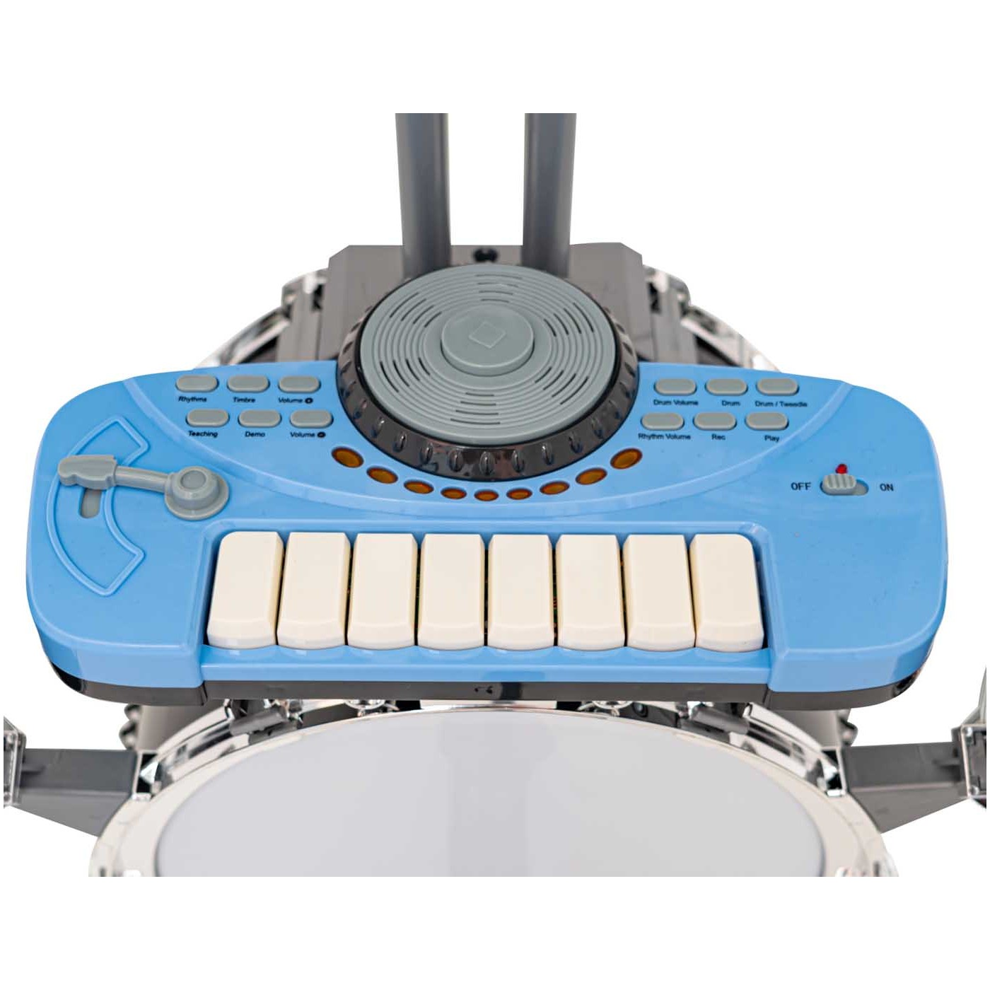 Obrovská súprava bicích s klávesnicou v čiernej farbe