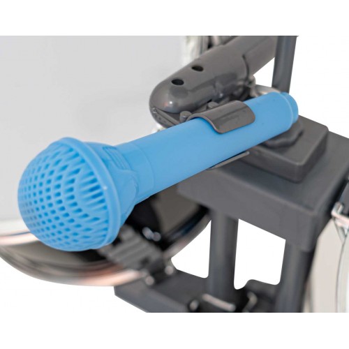 Obrovská súprava bicích s klávesnicou v čiernej farbe