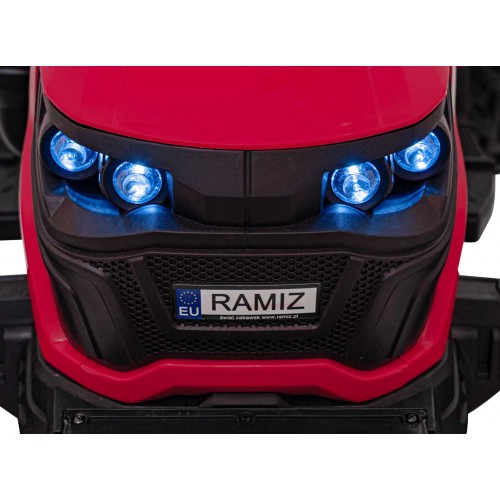 Vozidlo Traktor GROW 1804 Červený