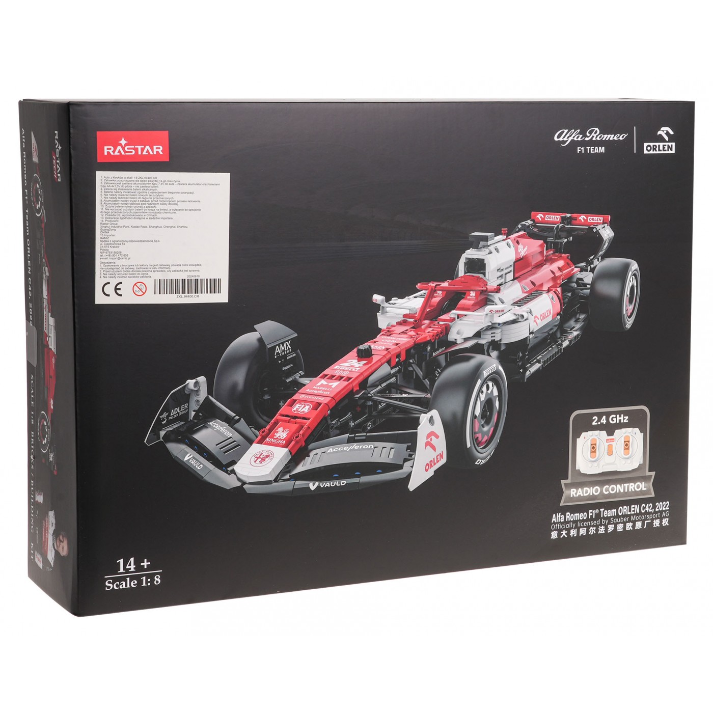 1:8 Alfa Romeo F1 C42 Bloky 2261 kusov. R/C RASTAR