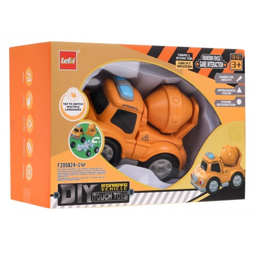 Stavebná autodomiešavača betónu s magnetmi