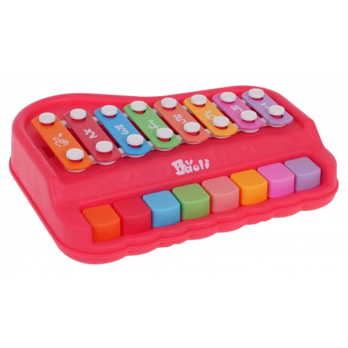 Červený činelový klavír