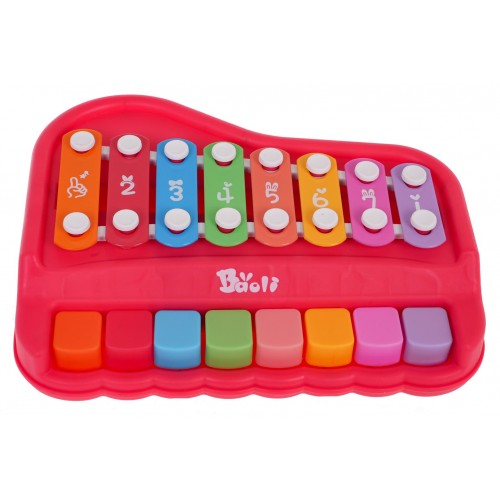 Červený činelový klavír