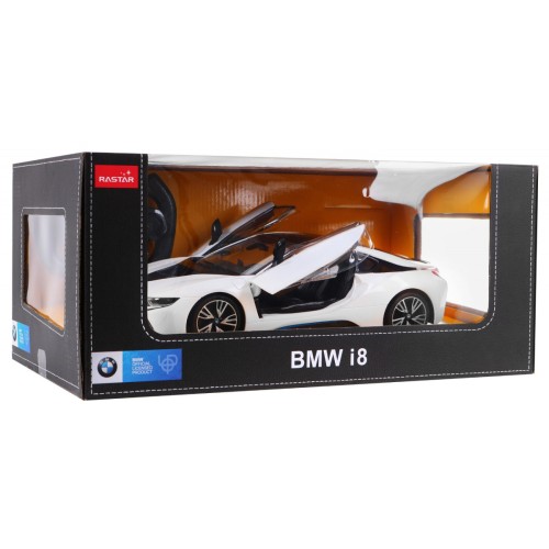 Autíčko R C BMW i8 Biele Otváracie dvere 1 14 RASTAR