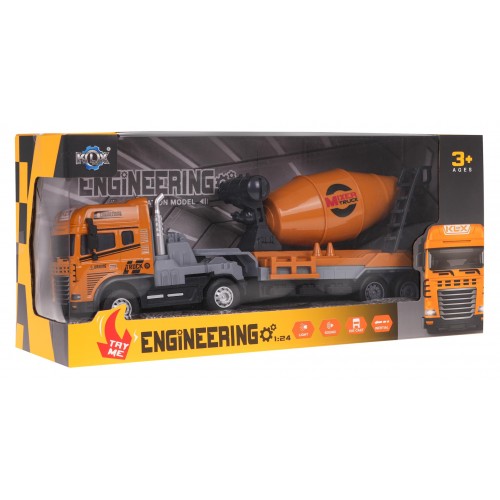 Domiešavač betónu pre stavebné vozidlá so svetelnou a zvukovou funkciou