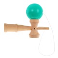 Zručnostná hra Kendama pre deti 3+ a dospelých Drevená hračka + Zelená gulička