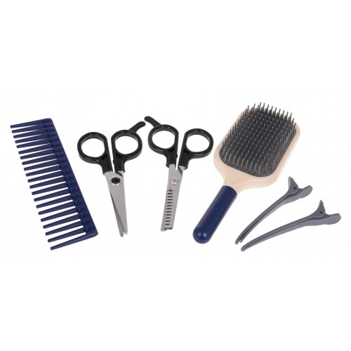 Set pre malého kaderníka Modrá + doplnky