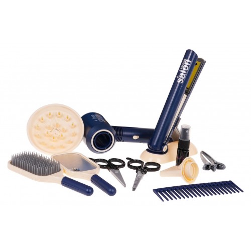 MEGA Set pre malého kaderníka Modrá + doplnky