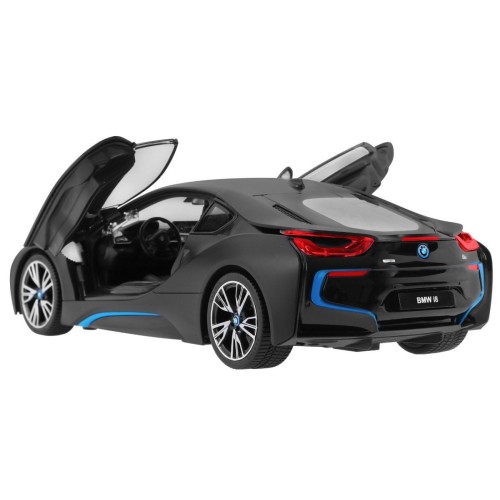 BMW i8 čierne RASTAR model 1:14 Diaľkovo ovládané auto + ovládač 2,4 GHz