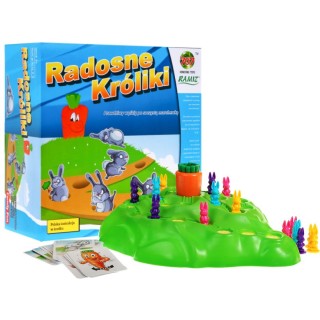 Hra stolová Veselé Králiky pre deti 3+ Preteky za mrkvou Rodinná zábava