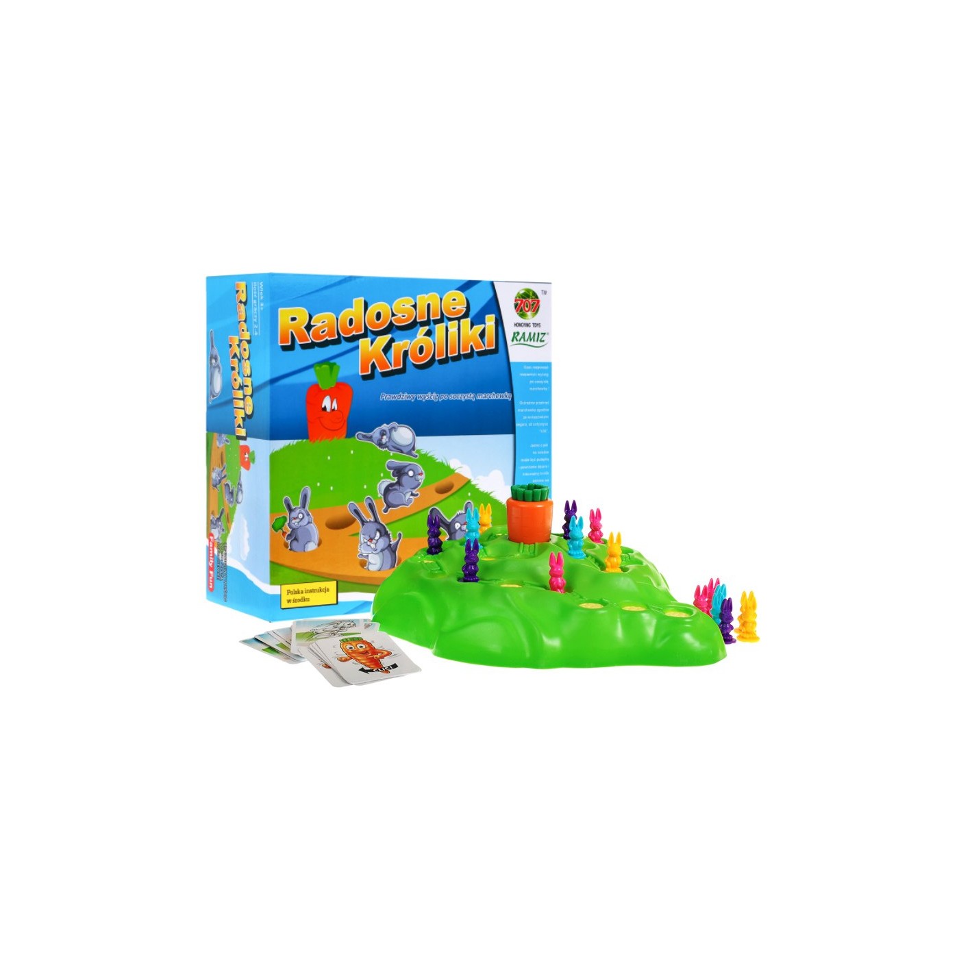 Hra stolová Veselé Králiky pre deti 3+ Preteky za mrkvou Rodinná zábava