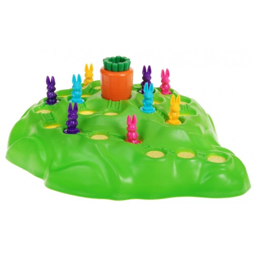 Hra stolová Veselé Králiky pre deti 3+ Preteky za mrkvou Rodinná zábava