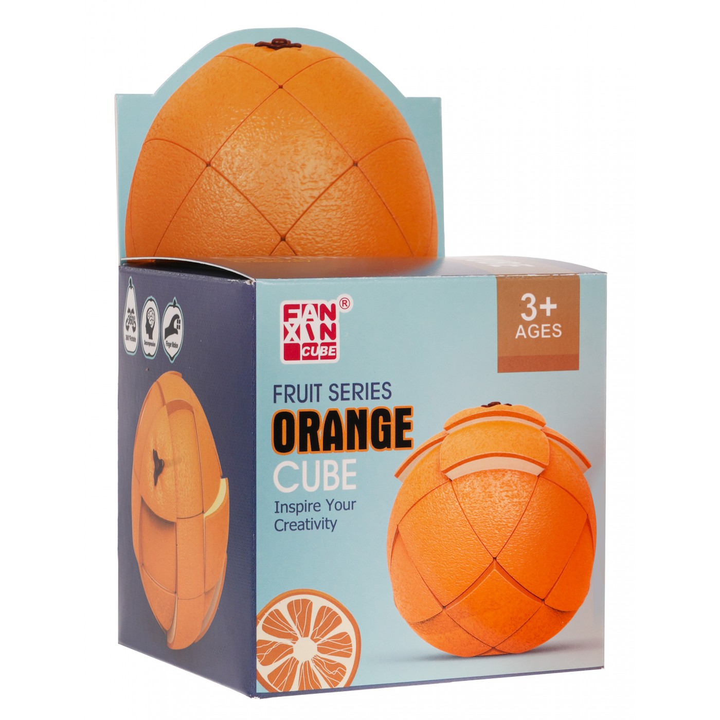 Oranžová puzzle kocka