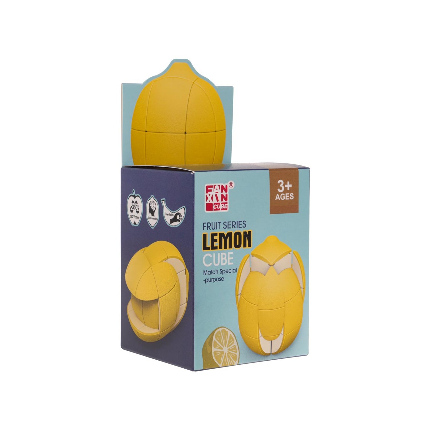 Citrónová puzzle kocka