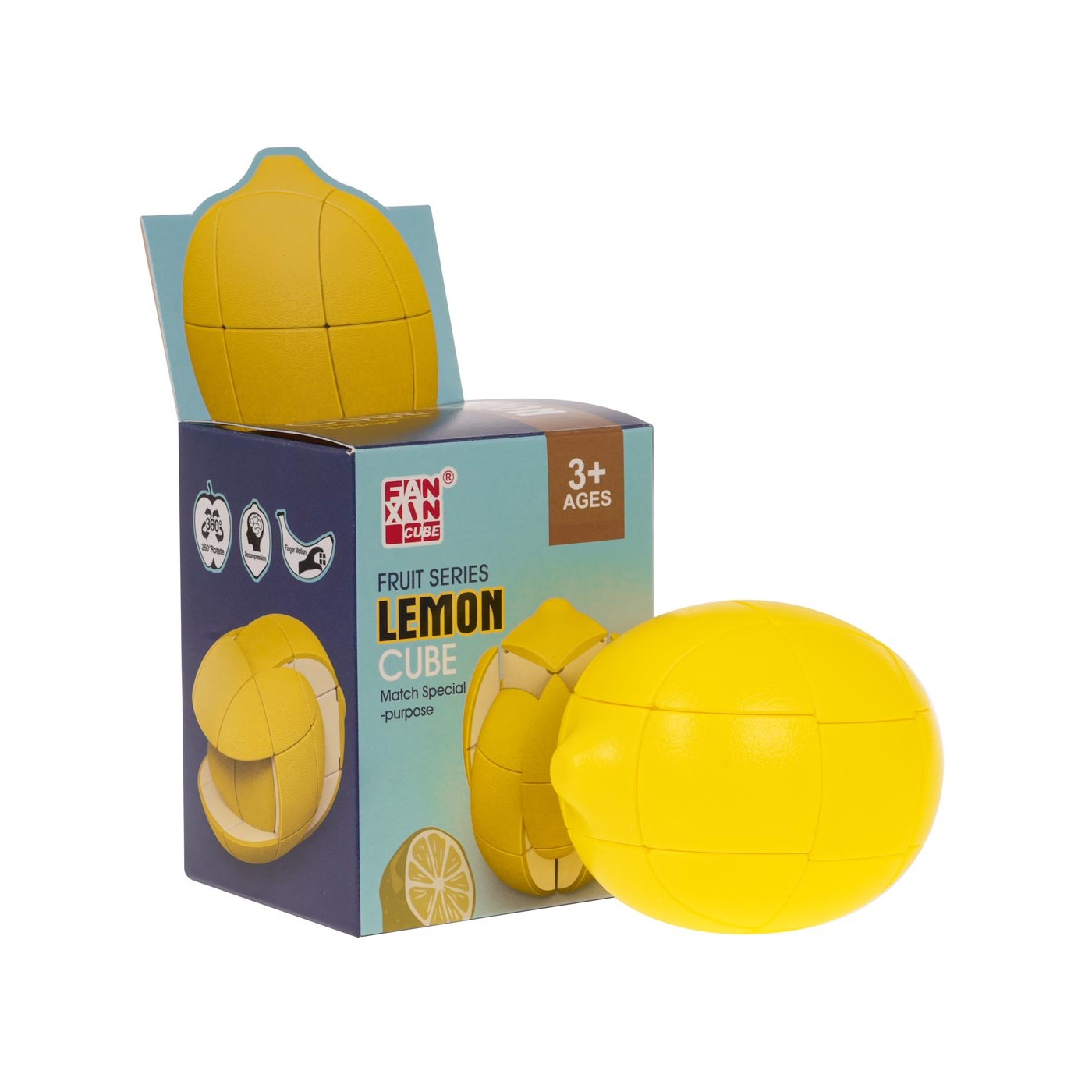 Citrónová puzzle kocka