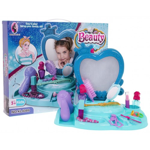 Beauty Fashion Blue Toaletný stolík + doplnky