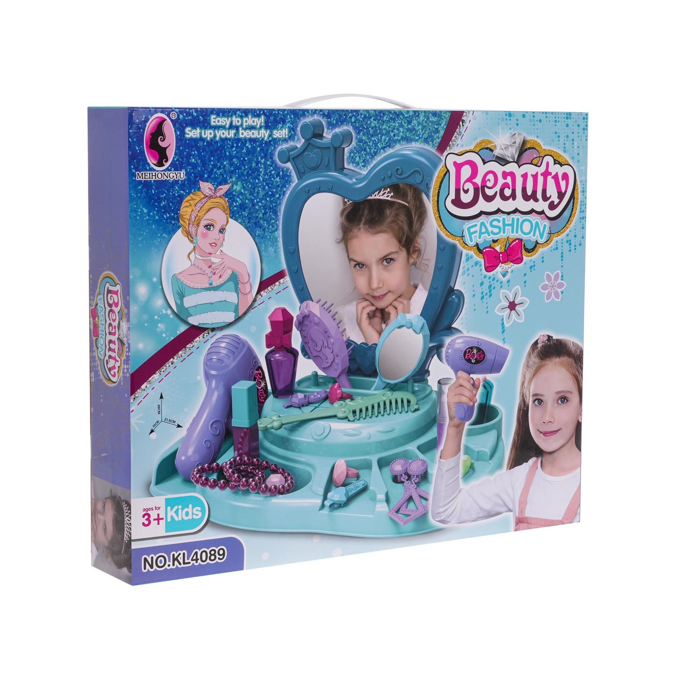 Beauty Fashion Blue Toaletný stolík + doplnky