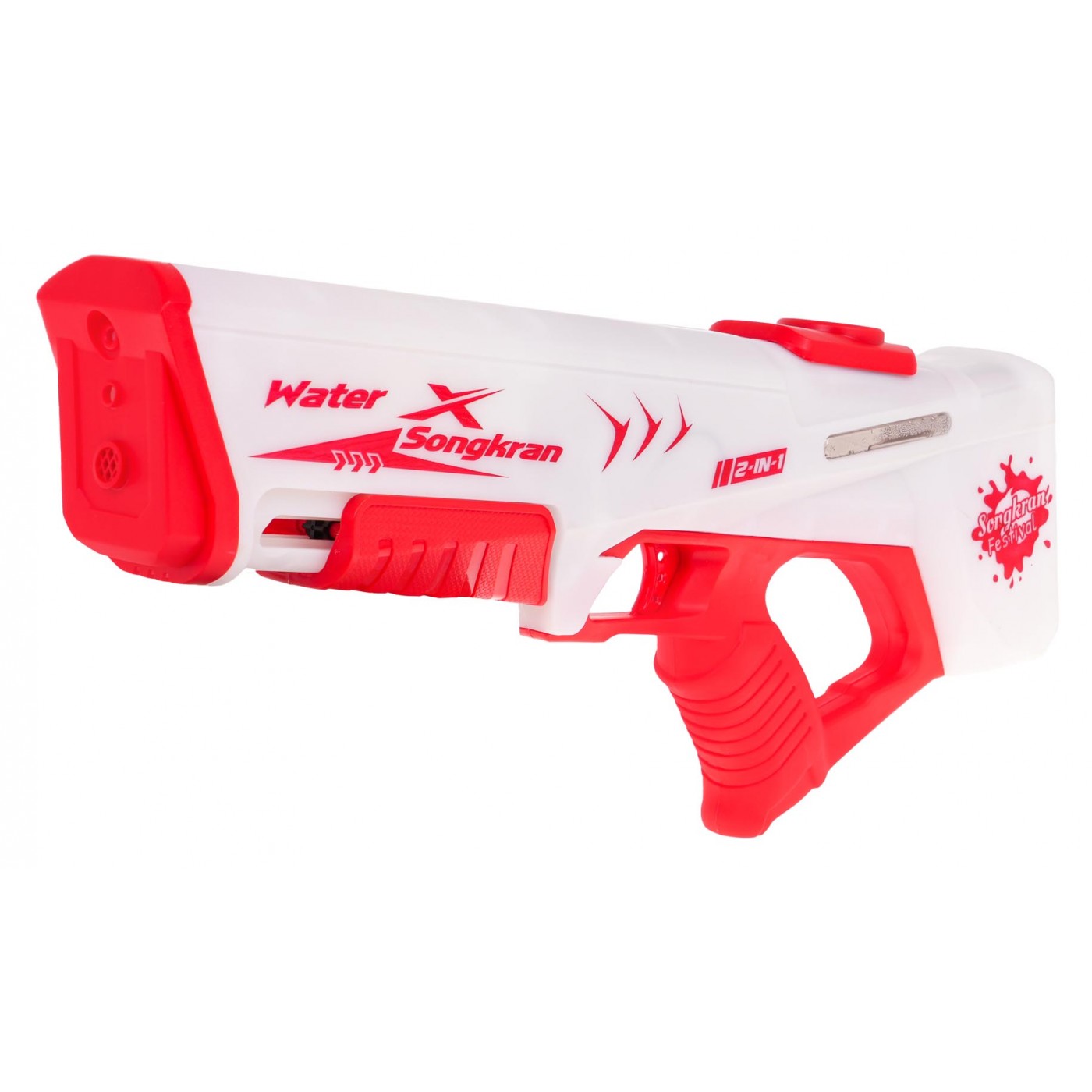 Vodná pištoľ s funkciou svetla červená