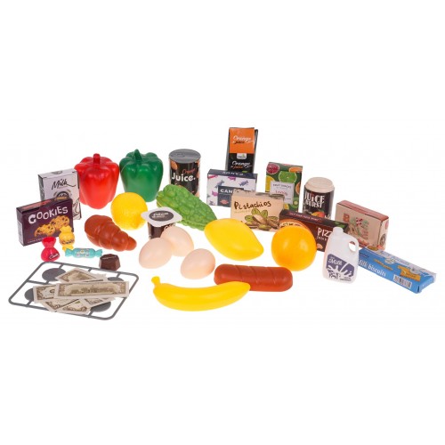 Nákupný košík s funkciou svetla a hudby, 41 kusov.