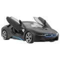 BMW i8 čierne RASTAR model 1:14 Diaľkovo ovládané auto + ovládač 2,4 GHz