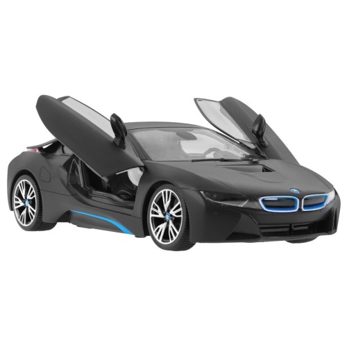 BMW i8 čierne RASTAR model 1:14 Diaľkovo ovládané auto + ovládač 2,4 GHz
