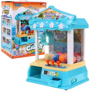 Automat s Chytačom pre deti 3+ Zručnostná hra Chytač guličiek + Ovládací panel + 10 guličiek + 12 žetónov