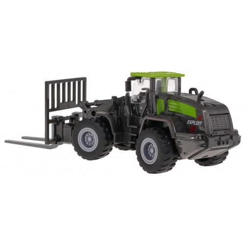 Kovový vysokozdvižný vozík čierno-zelený