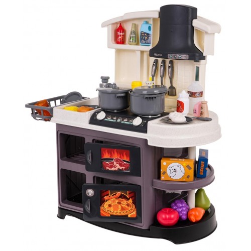 Kuchynský kút s funkciou zvuku a vody 52 kusov. Šedá