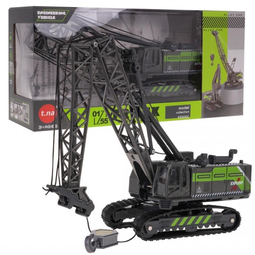 Kovový žeriav čierny a zelený