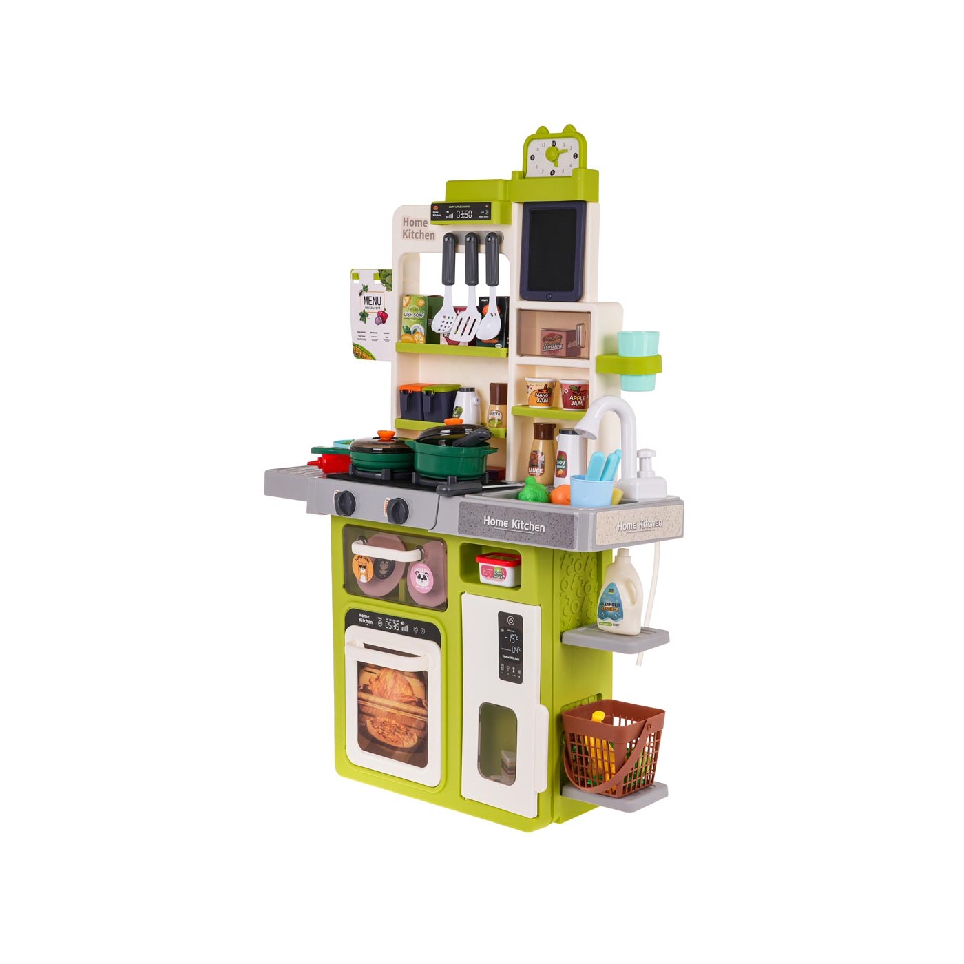 Kuchynský kút s funkciou svetla a zvuku 63 kusov. zelená