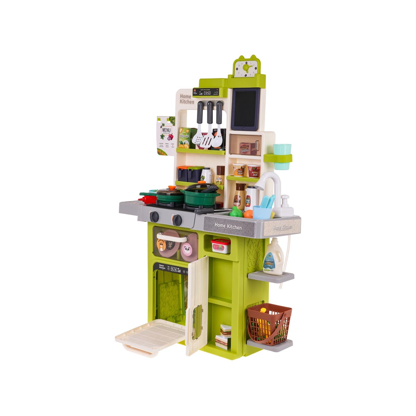 Kuchynský kút s funkciou svetla a zvuku 63 kusov. zelená