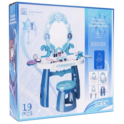 Ľadový toaletný stolík pre princeznú + príslušenstvo