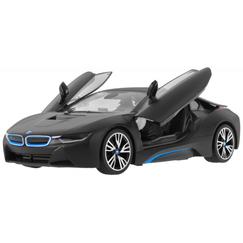 Autíčko R C BMW i8 Čierne Otváracie dvere 1 14 RASTAR