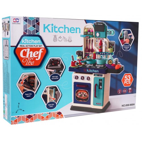 Kuchynský kút s funkciou svetla, zvuku a vody 53 kusov.