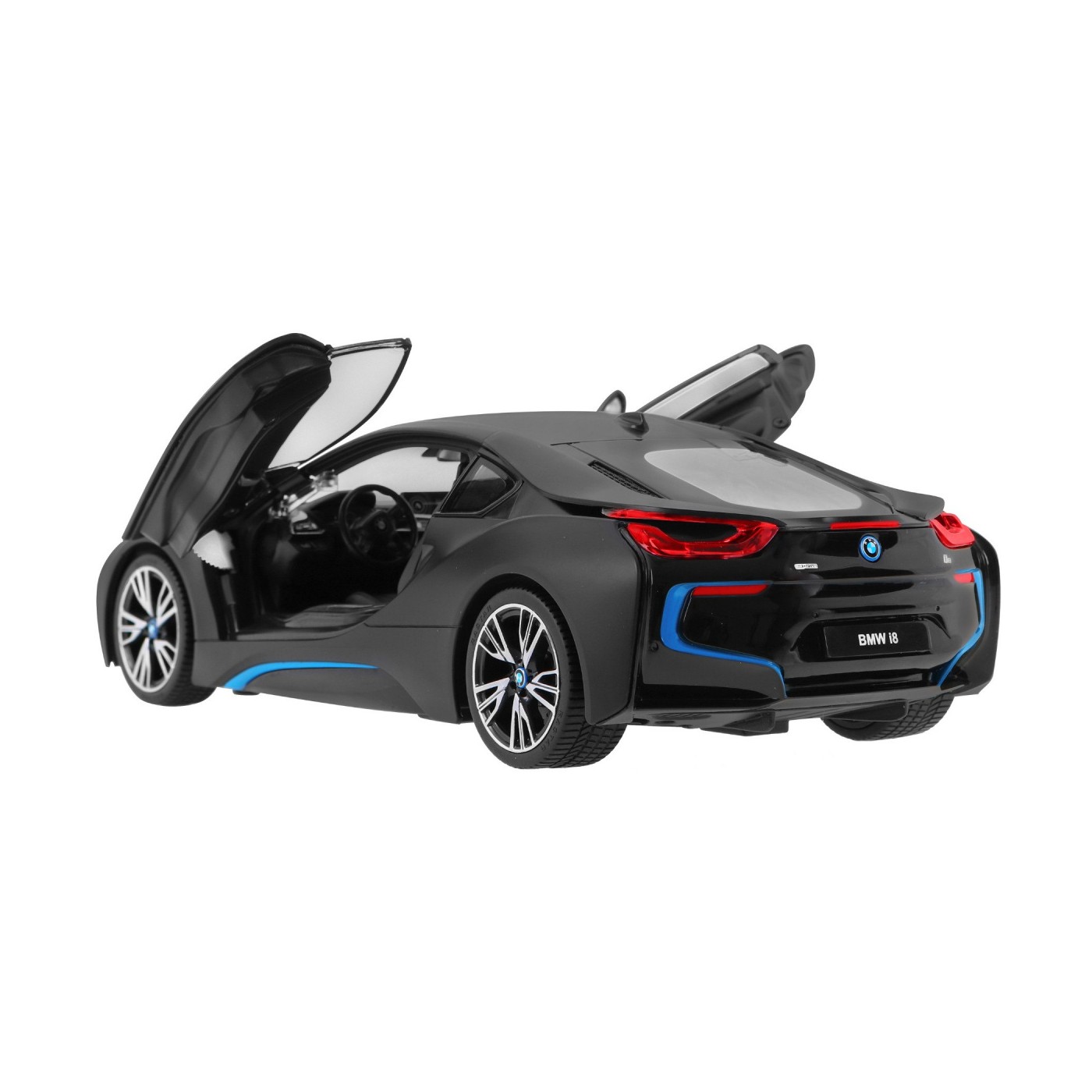 Autíčko R C BMW i8 Čierne Otváracie dvere 1 14 RASTAR