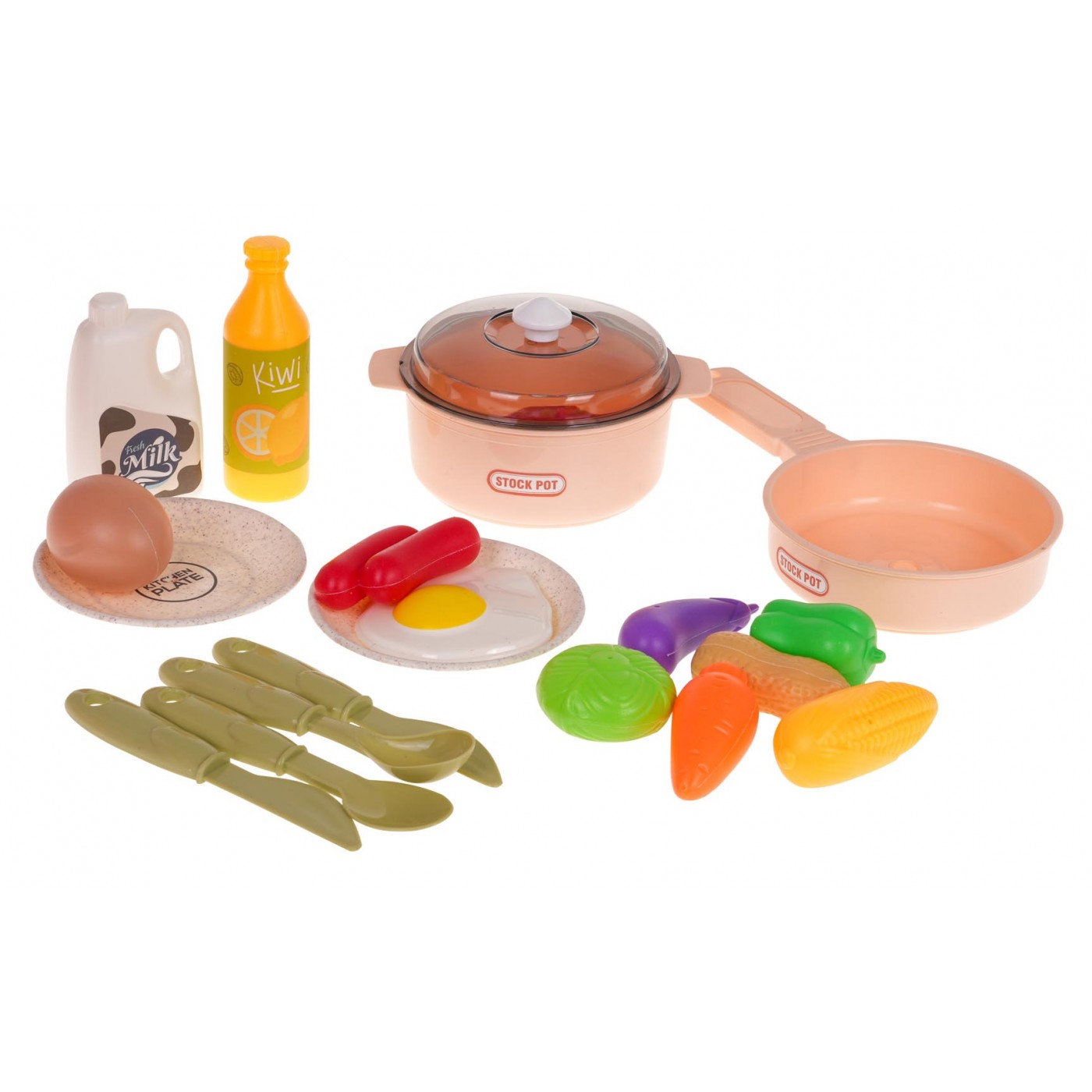 Kuchynská linka so zvukovou funkciou 35 kusov. Ružová