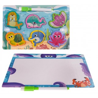 Drevená doska + puzzle oceán