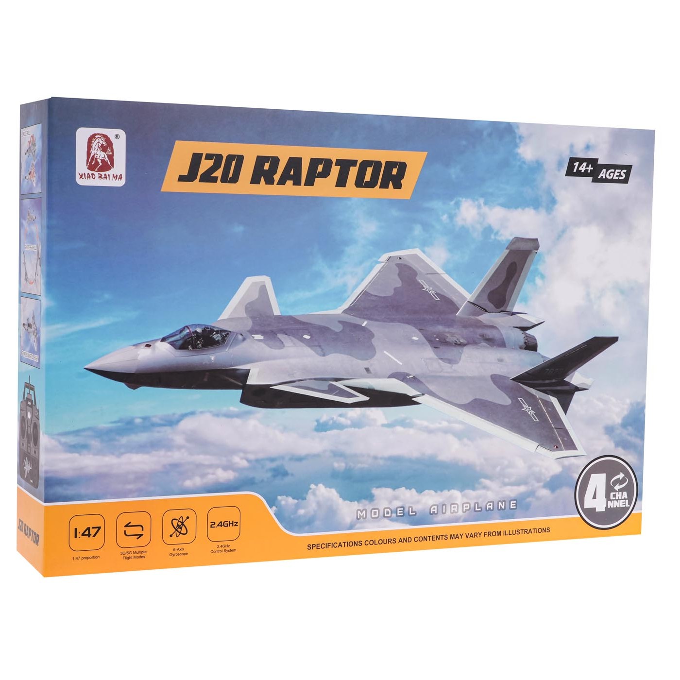 RAPTOR-J20 R/C bojové lietadlo