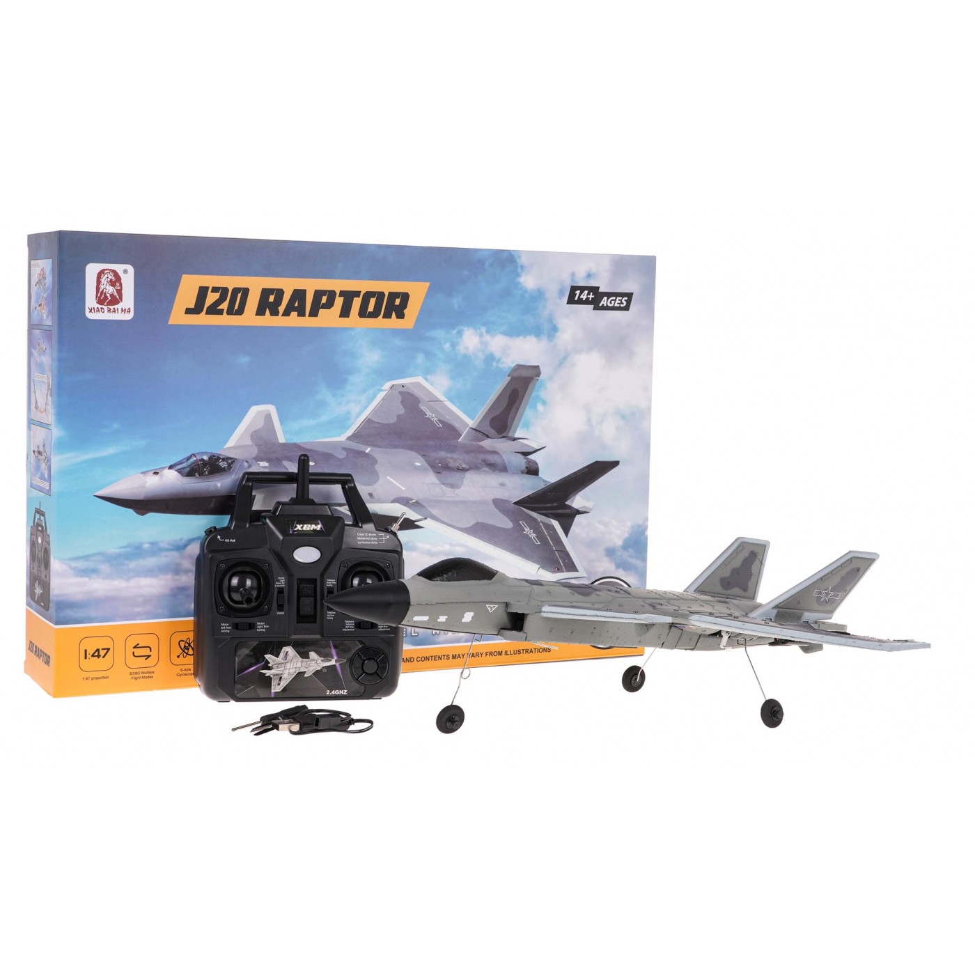RAPTOR-J20 R/C bojové lietadlo