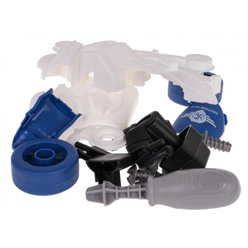 Odskrutkovateľná súprava lietadla a motocykla