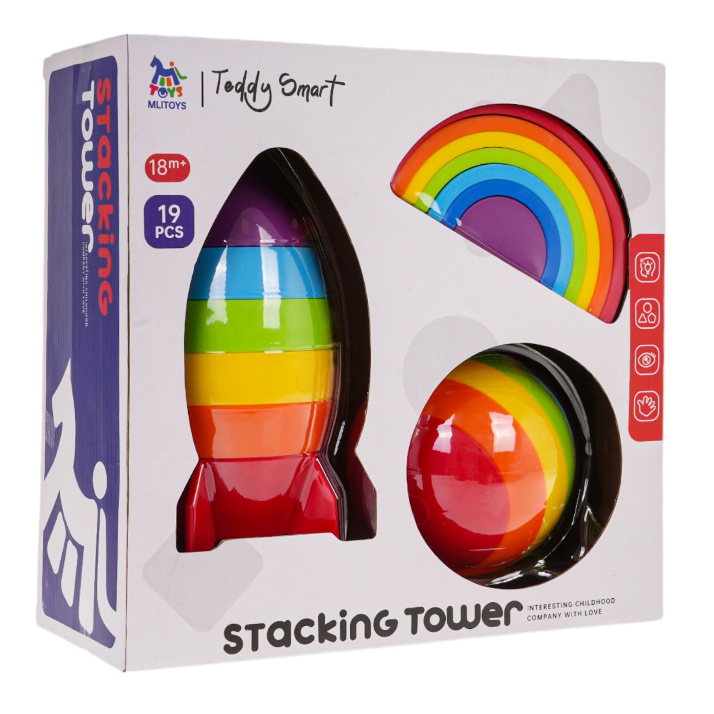 Sada zmyslových hračiek 19 kusov.