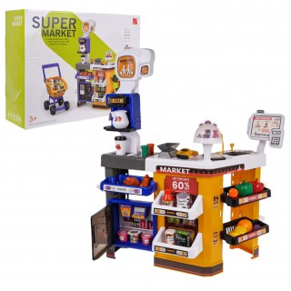 MEGA supermarket s nákupným košíkom + príslušenstvom