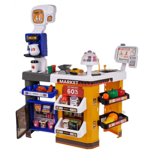 MEGA supermarket s nákupným košíkom + príslušenstvom