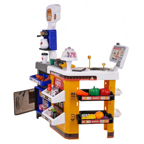 MEGA supermarket s nákupným košíkom + príslušenstvom